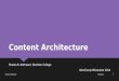 Content Architecture - WordCamp Milwaukee 2014