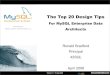 Top 20 Design Tips for MySQL Data Architects