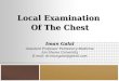 Local chest examination
