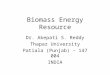 Biomass energy resources