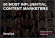 50 Most Influential Content Marketers