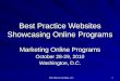 Best Practice Websites to Showcase Online Learning