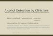 Alex J Mitchell Alcohol Detection by Clinician (Aug2012)