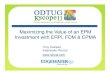 Maximizing the Value of an EPM Investment with ERPi, FDM and EPMA
