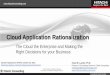 Cloud Application Rationalization- The Cloud, the Enterprise, and Making the Right Decisions for your Business – Gartner Symposium ITXPO 2011