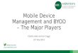 Mobile device management and byod – major players