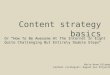 Content Strategy Basics