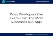 What Developers Can Learn From The Most Successful iOS Apps