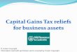 Business: Capital Gains Tax Reliefs