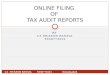 E filing of Audit report