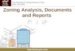 Zoning Analysis, Documents and Reports