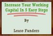 Increase Your Working Capital In 5 Easy Steps