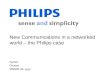 New Communications in a Networked World: The Philips Case Study
