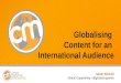 Globalising Content for an International Audience
