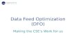 Data Feed Optimization (DFO)