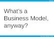 What's a Business Model, anyway?