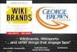 Wikibrands Wikisports ..and other things that engage fans