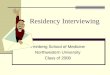 Residency Interviewing