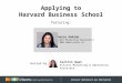 Applying to Harvard Business School