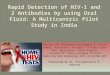 Rapid detection of hiv 1 and 2 antibodies by