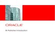 Oracle BI publisher intro