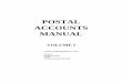 Postal Accounts Manual Vol I