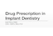 Drug Prescription in Dentistry