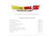 Dragon Ball Z OCG Game Rules Document