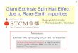 T. Tanaka and H. Kontani- Giant Extrinsic Spin Hall Effect due to Rare-Earth Impurities