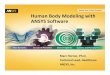 Human Body Modeling ANSYS Software