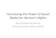 Harnessing the power of social media for womens rights