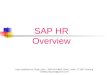 SAP HR Overview 58 Slides