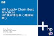 HP Supply Chain Best Practices