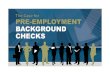 The Case for Pre Employment Background Checks