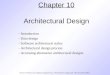 Pressman Ch 10 Architectural Design