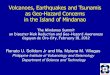 Volcanoes, Earthquakes and Tsunamis as Geo-Hazard Concerns in the Island of Mindanao