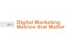 Digital Marketing Metrics That Matter
