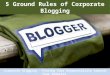 How to run a succesful corporate blog