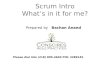Webinar - Into to Scrum by  Bachan Anand