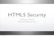 HTML5 security