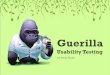 Guerilla Usability Testing — @media 2009