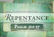 Repentance The Path To God