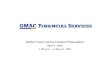GMAC Teleconference for Investors