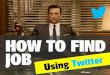 How to find job using Twitter