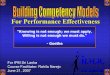 WORKSHOP: Performance Effectiveness, by Rahila Narejo