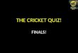 PESIT mid weekly cricket quiz finals