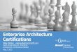 Enterprise Architecture Certifications Distilled