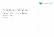 Financial Services - Head in the Cloud