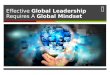 Global Leadership Requires A Global Mindset (Cohen, 2010)