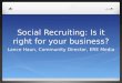 Social recruiting presentation for SWHRMA